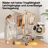 HOKEEPER Schwerlast Kleiderstange auf Rollen, Doppelter Produktbild-Vorschau 6