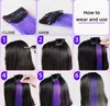 INF Extensiones de cabello con clip, paquete de 10 Gris Vista previa de la imagen del producto 3