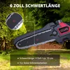 Mini Akku Kettensäge 6 Zoll 18V, Kompakte Astsäge, Produktbild-Vorschau 3