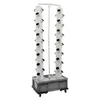 A vertical hydroponic garden system with two towers, set against a white background. Podgląd zdjęcia produktu