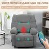 HOMCOM Relaxsessel mit Massagefunktion, Drehbarer Produktbild-Vorschau 4