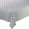 Obrusy odolné proti škvrnám s potlačou Polka Dots Grey Náhľad obrázku produktu 1