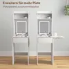 HOMCOM HOMCOM Toaletný stolík s regulovateľným LED Náhľad obrázku produktu 5