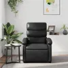masážne kreslo vidaXL Black Imitation Leather Náhľad obrázku produktu 3