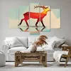Bild auf Leinwand - Leinwandbild - Hirsch Illustration Produktbild-Vorschau 6