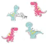 Kinder Ohrstecker Dino 925 Silber Ohrringe „Dinosaurier“ Produktbild-Vorschau 2