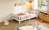 Lit bébé 90x200 cm avec barrières de sécurité, étagère à Voir les images du produit 3