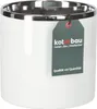 KOTARBAU® Keramik-Blumentopf Zylinder Weiß Silber Produktbild-Vorschau 1