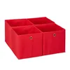Relaxdays Aufbewahrungsbox 4er Set, faltbare Regalboxen, Produktbild-Vorschau 1