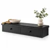 Moderner schwarzer 64-cm-Wandschrank mit Türen im Loft-Stil Produktbild-Vorschau 1