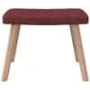 Relaxsessel mit Hocker Weinrot Stoff Produktbild-Vorschau 9