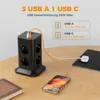 TESSAN 8 Fach Mehrfachsteckdose mit 1 USB C 3 USB A Produktbild-Vorschau 3