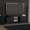 BEAUTYSOFA | TV skříň HOME Moderní nízká skříň v černé Náhled obrázku produktu 2