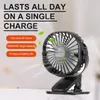 Mini Tisch Lüfter Leise Ventilator Clip Tischventilator mit Produktbild-Vorschau 6