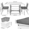 ONVAYA® Kindertisch-Set mit Stühlen | Kindersitzgruppe mit Produktbild-Vorschau 7