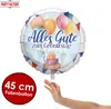 Folienballon Happy Birthday Watercolor Rund 45 cm Produktbild-Vorschau 2