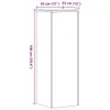 vidaXL Pflanzenständer 2 Stk. Weiß 33x33x100 cm Produktbild-Vorschau 7