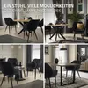 ML-Design 4er Set Esszimmerstuhl mit Rückenlehne, Schwarz, Produktbild-Vorschau 6