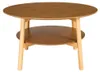 Miliboo - Beistelltisch rund aus hellem Holz D80 cm MALVA Produktbild-Vorschau 1