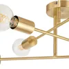 Lindby Deckenleuchte Aloria, 6-flammig, gold, Metall, E27 Produktbild-Vorschau 5