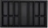 ORGA-BOX VII Design Besteckeinsatz schwarz 826 x 474 mm Produktbild-Vorschau 1