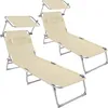 TecTake 403418, Béžová, Polyester, Ocel, 110 kg, 6,2 kg Náhled obrázku produktu 1