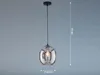 Fischer & Honsel Nayla Pendelleuchte E27 Glas rauchfarben Produktbild-Vorschau 5