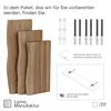 LAMO Manufaktur 3 Stück Wandregal aus Holz mit unsichtbarer Produktbild-Vorschau 4