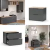 Sideboard Vicco Wido Anthracite 60x50cm avec 2 tiroirs, Voir les images du produit 8