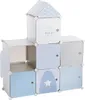 Kinder Aufbewahrungsboxen "Château" - grau und blau 96 × Produktbild-Vorschau 1