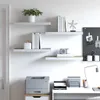 vidaXL Zwevende wandplanken, 4 stuks, eikenlook en wit, Productafbeelding-voorbeeld 3