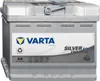 A VARTA Silver Dynamic AGM car battery is shown against a light gray background. Produktbild-Vorschau