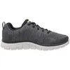A side view of a single gray and black athletic shoe. Náhľad obrázku produktu