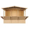 A wooden garden bar or sales booth shown from the front. Produktbild-Vorschau