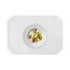 Tischset weiß 35x50 cm Struktur damast Ornamente Platzset Produktbild-Vorschau 3