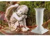 Grabvase Kunststoff - weiss - H40 cm - Grabschmuck - Produktbild-Vorschau 3
