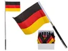 Ausziehbare Deutschlandfahne Flagge ca. 51 cm Bundesflagge Produktbild-Vorschau 3