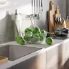 Relaxdays Salatschüssel Glas, 2er Set, 2,4 Liter, Produktbild-Vorschau 2
