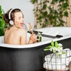 relaxdays Badewannenablage Bambus dunkelbraun Produktbild-Vorschau 5