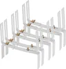 BigDean 6 Stück Blumenkastenhalter weiß Standard H-Form Produktbild-Vorschau 1