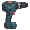 A cordless hammer drill is shown from the side against a white background. Voir les images du produit