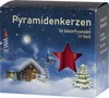 EWA, pyramidové svíčky, červené, 24 kusů Náhled obrázku produktu 2