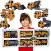 WOOPIE Grande set di veicoli da cantiere 6 in 1 Anteprima dell’immagine prodotto 1