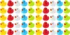 50er WELLGRO Badeenten Set – Gummienten Rubber Ducks für Produktbild-Vorschau 1
