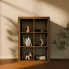 sweeek - Bücherregal Holzoptik 2 Ebenen 6 Stauräume - Produktbild-Vorschau 9