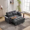 Merax Schlafsofa mit Ausziehfunktion, Verstellbarer Produktbild-Vorschau 4