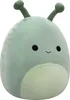 A light green plush toy with two antennae and a light green oval shape on its belly. Voir les images du produit