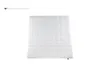 A white quilted blanket is displayed on a white background with a logo in the top left corner. Produktbild-Vorschau