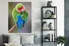 MuchoWow® Poster Zwergpapagei waschen 90x120 cm - Produktbild-Vorschau 5