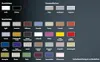 A color chart showing various color options for a product, likely a WC seat, with German labels. Produktbild-Vorschau